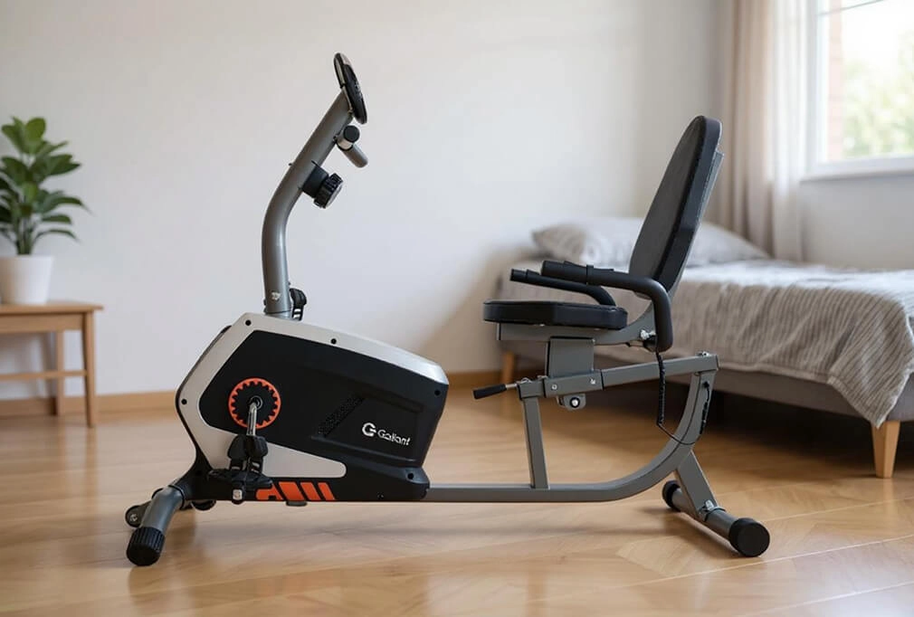 Bicicleta Ergométrica Magnética Horizontal Gallant Elite de lado